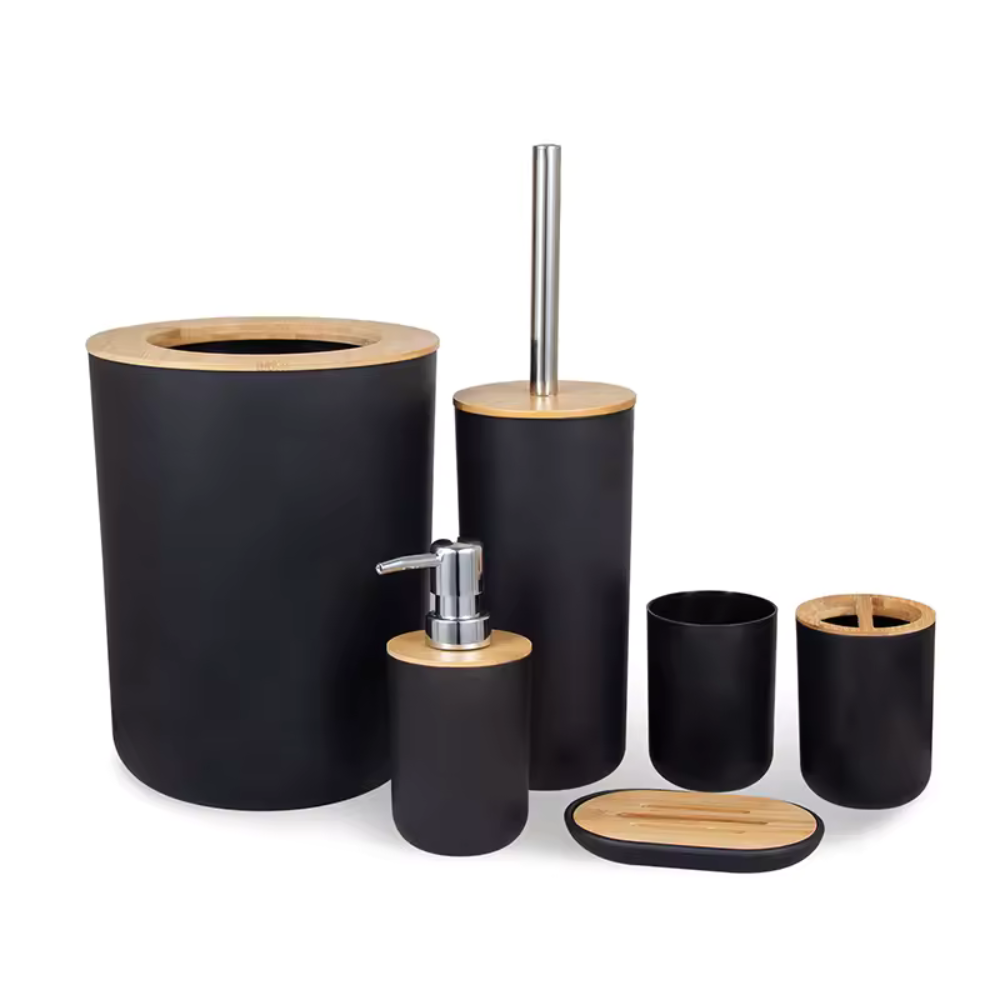 Badezimmer-Set aus Bambus™ | Harmonisches Bambus-Badezimmer-Set