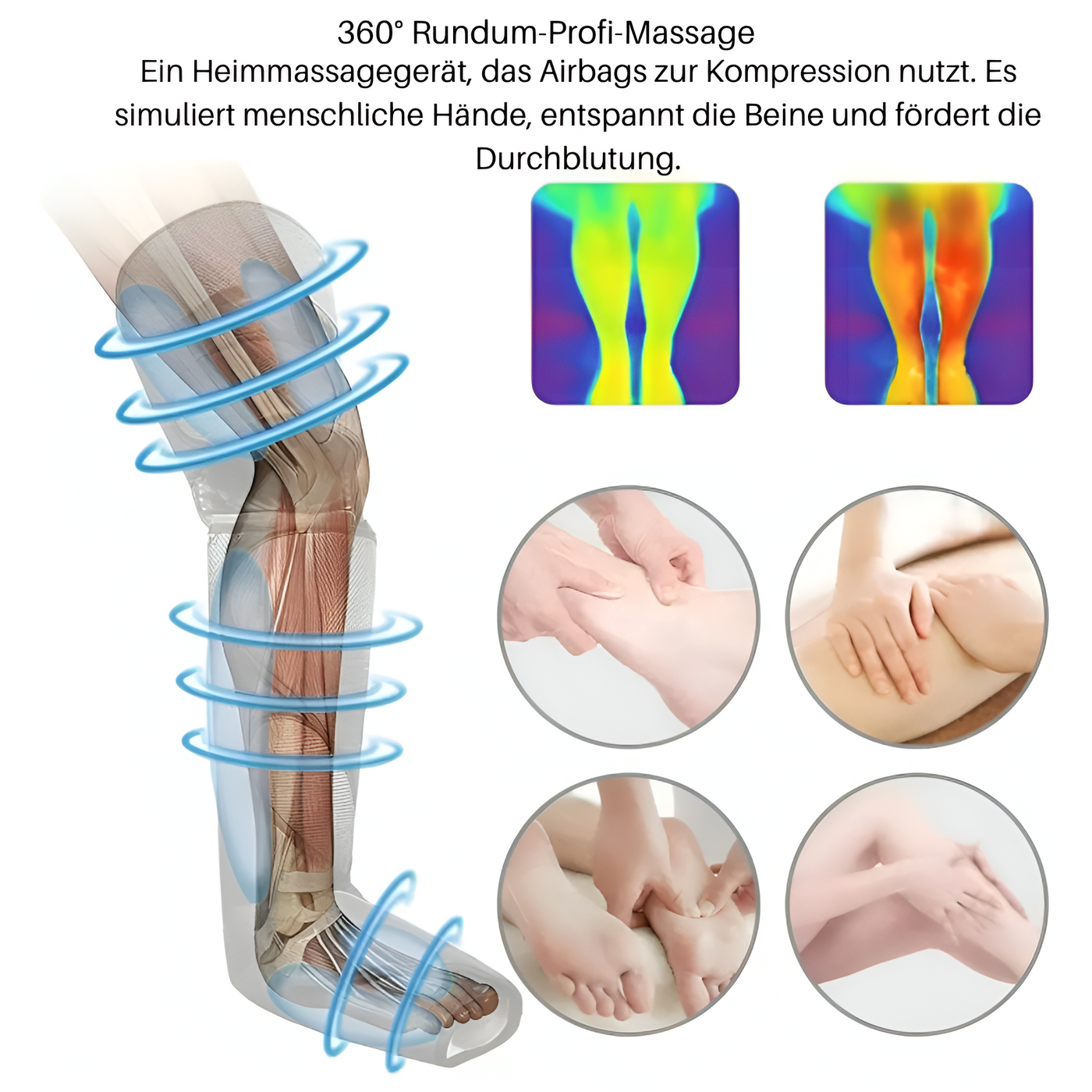 Luftdruck-Beinmassagegerät™ |  Gönnen Sie Ihren Beinen Luxus