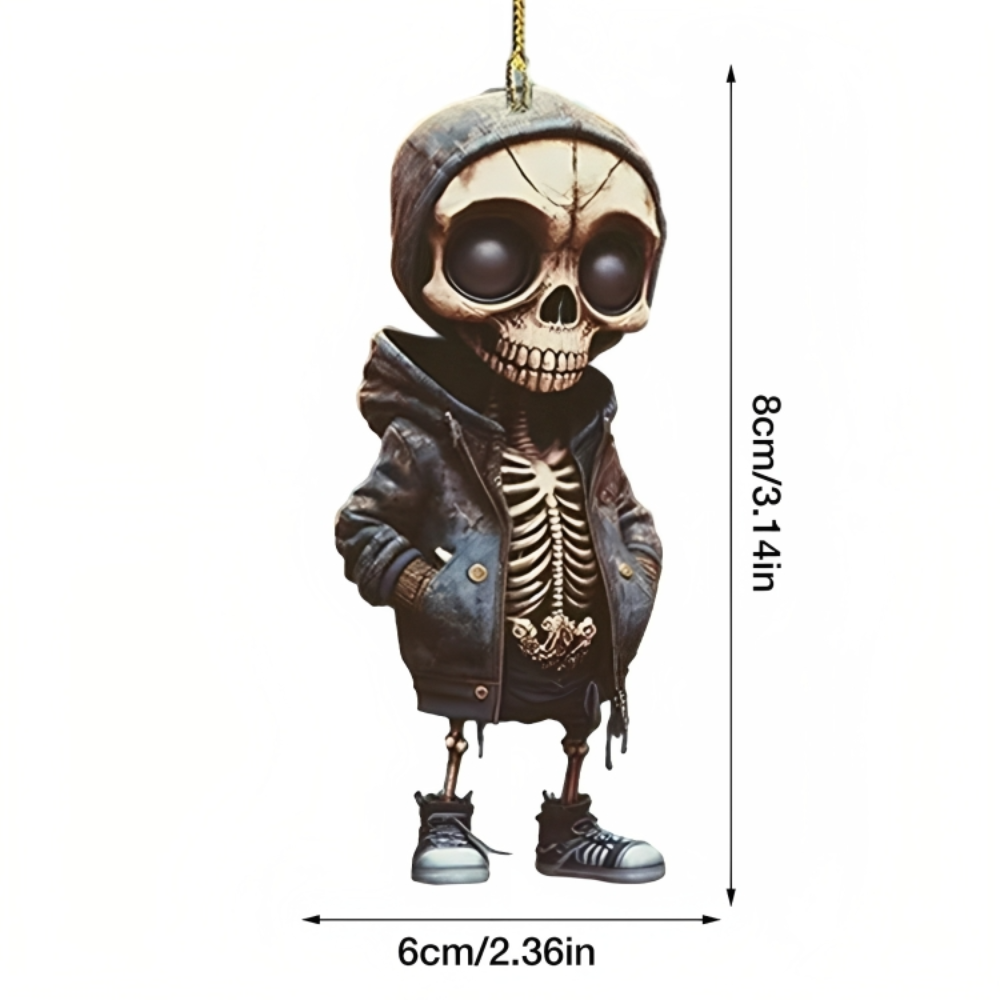 Jeansjacke Jeansjacke SkeletonCharm™ | Schädel-Zubehör für das Armaturenbrett Vivar