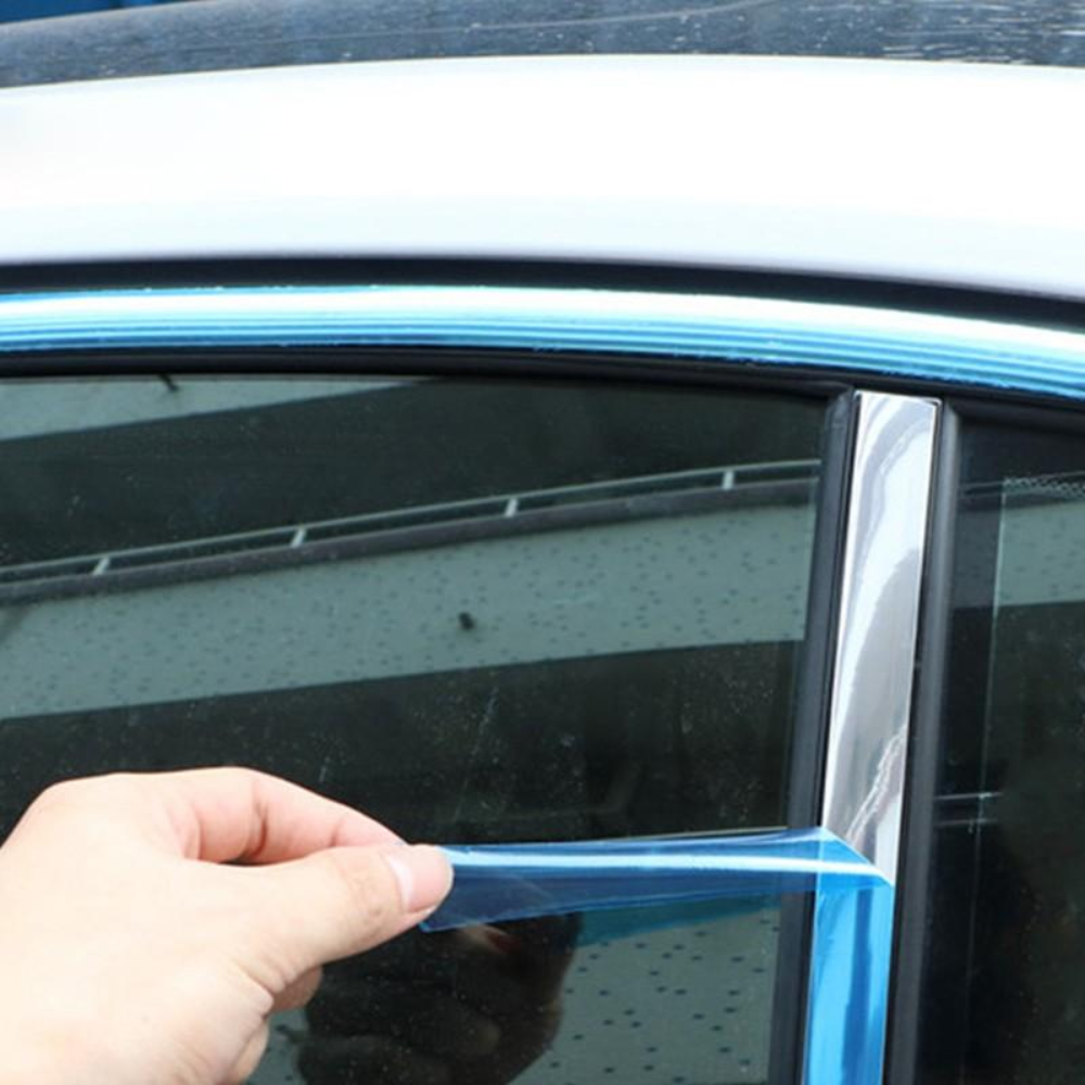 Fensterzierleiste Spiegel Silber Zubehör™ | Glänzendes Upgrade für deinen Tesla